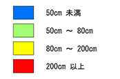 津波浸水予測図凡例